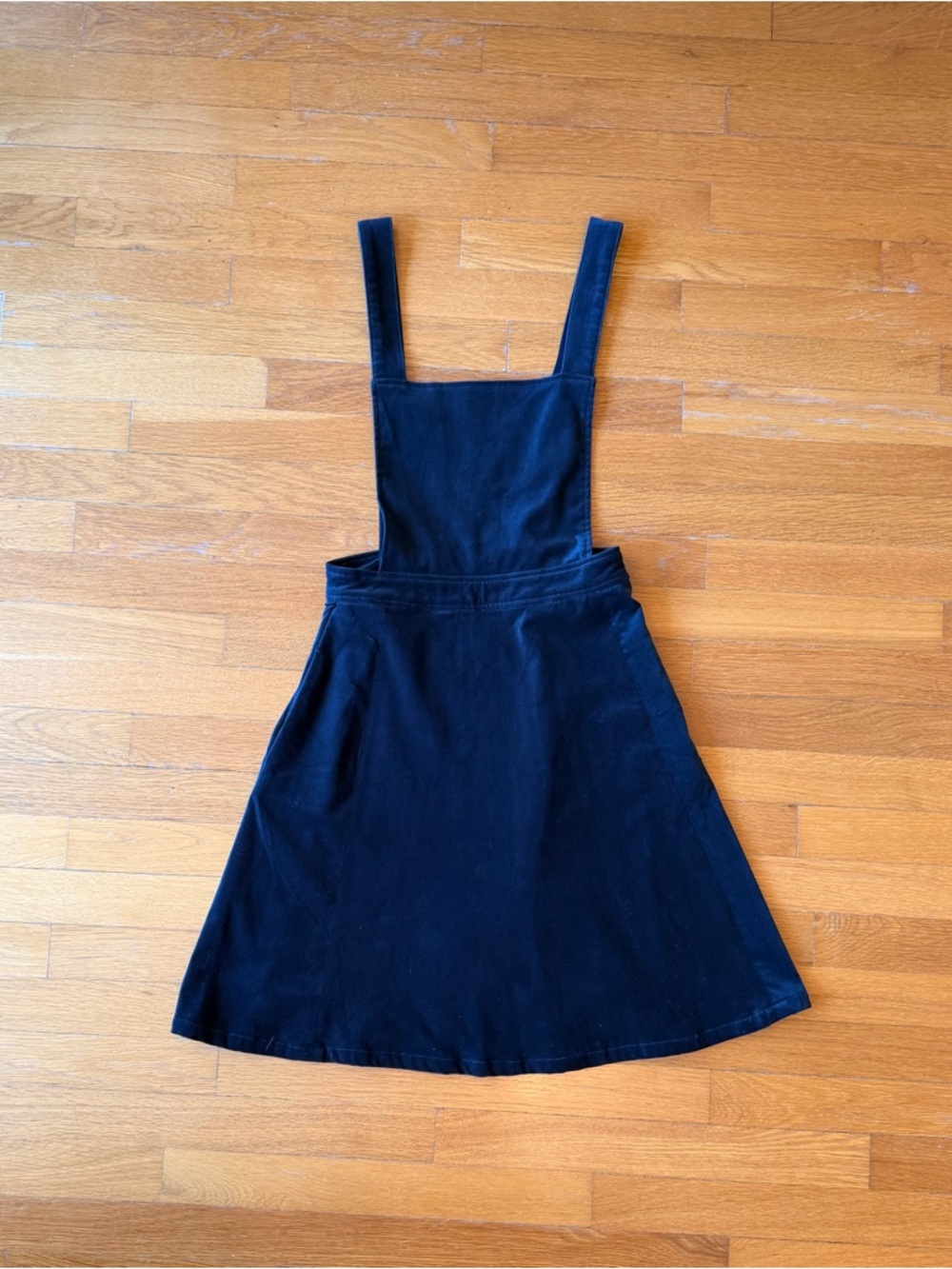 Dark Teal Velvet Pinafore Dress